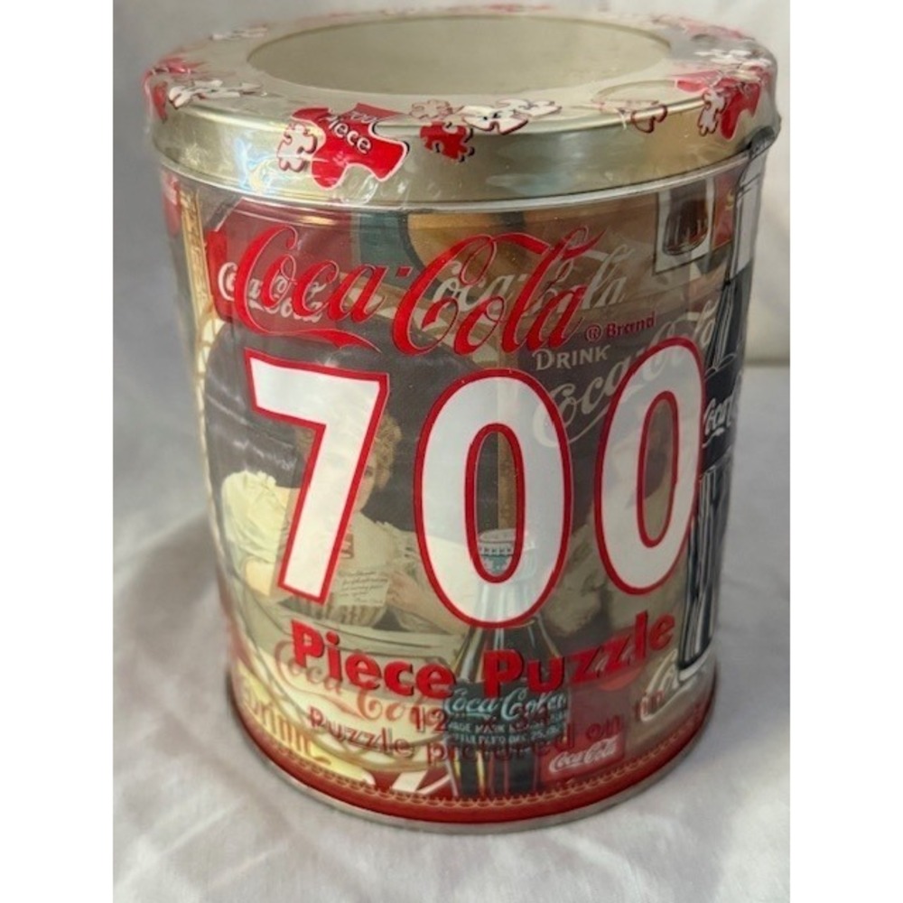 Coca-Cola‎ Puzzle Collectible Tin 700 Piece Jigsaw Puzzle Vintage Coke Decor